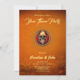 A skull invitation
