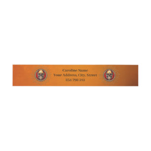 A skull invitation belly band