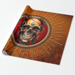 A skull wrapping paper