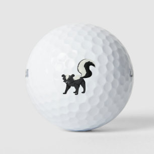 A skunk golf balls