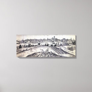 A Slate Quarry in Angers, 1561 Canvas Print
