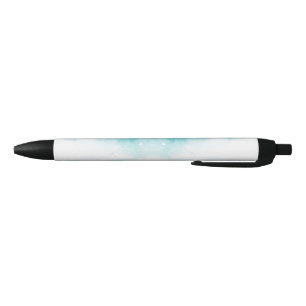 A sleek ballpoint pen with a black tip and clip
