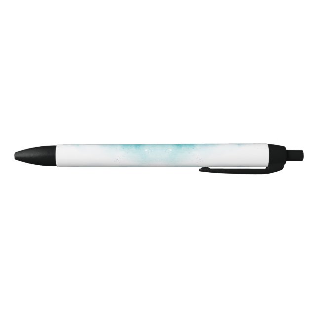 A sleek ballpoint pen with a black tip and clip (Bottom)
