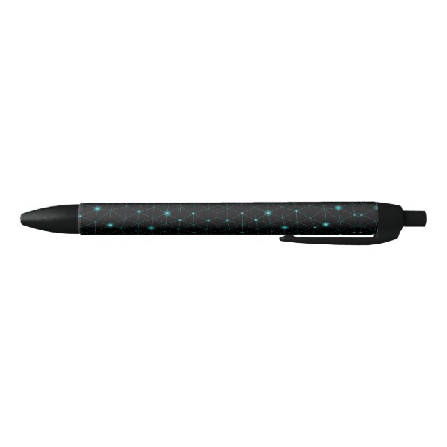 A sleek black pen with a black tip and clip (Bottom)