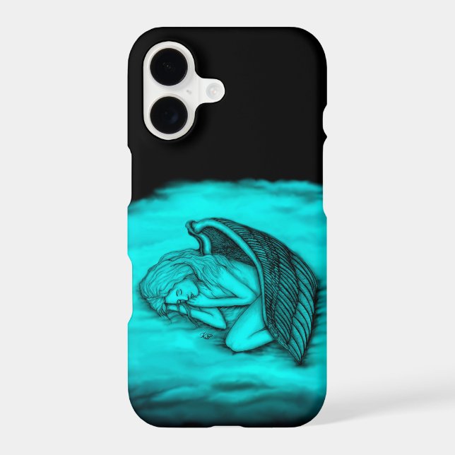 A sleeping Angel , Black and Green Design (Back)