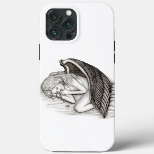 A sleeping Angel , black and white iPhone 13 Pro Max Case