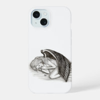 A sleeping Angel , black and white design