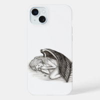 A sleeping Angel , black and white design