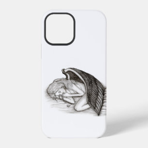 A sleeping Angel , black and white iPhone 12 Pro Case