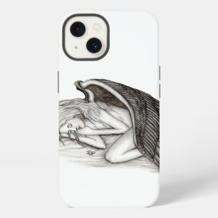 A sleeping Angel , black and white iPhone 13 Case