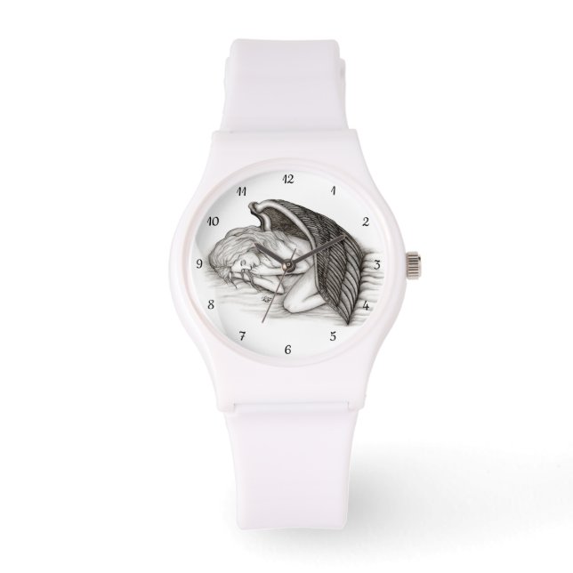 A sleeping Angel , black and white Watch (Front)