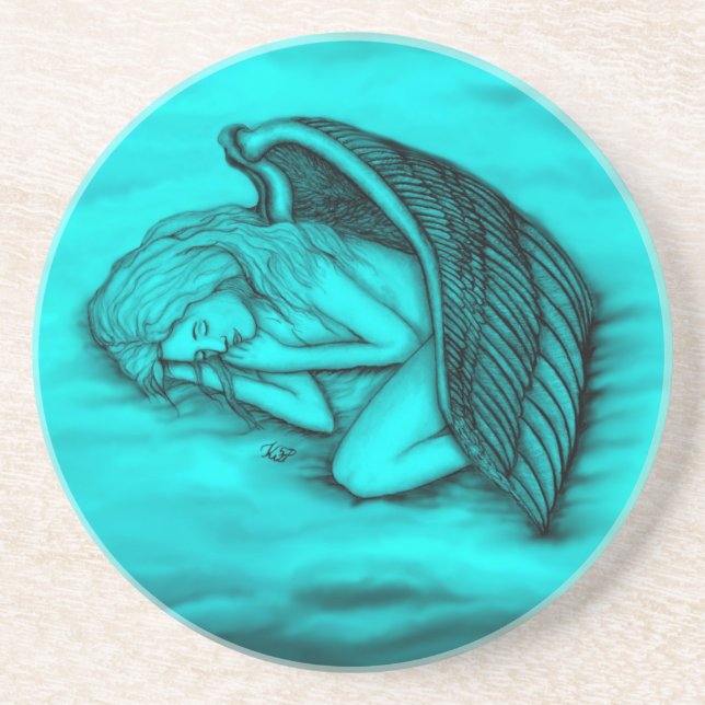 A sleeping Angel Coaster (Front)