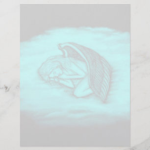 A sleeping Angel Custom Letterhead