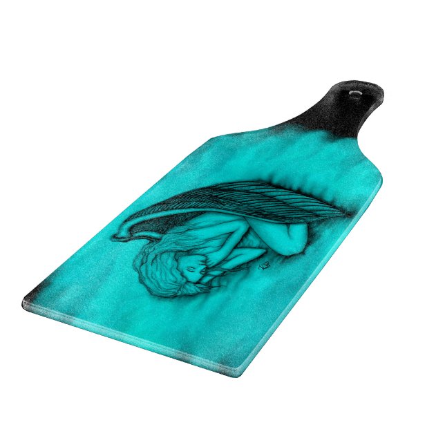 A sleeping Angel Cutting Board (Corner)