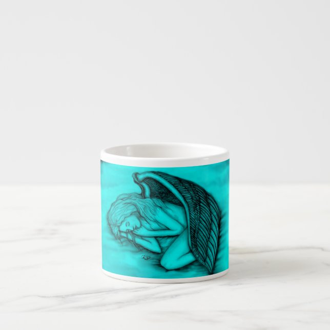 A sleeping Angel Espresso Cup (Front)