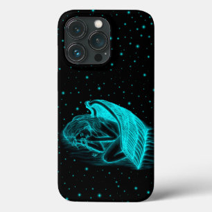 A sleeping Angel in black and green design iPhone 13 Pro Case