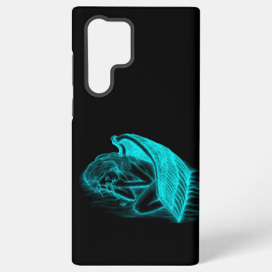 A sleeping Angel in black and green Design Samsung Galaxy Case
