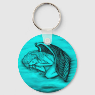 A sleeping Angel Key Ring