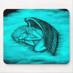 A sleeping Angel Mouse Pad