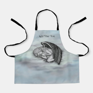 A sleeping Angel on the heavens clouds Apron