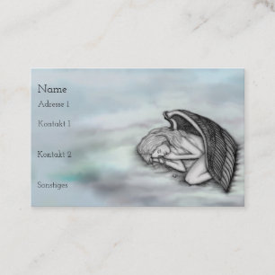 A sleeping Angel on the heavens clouds Business Card