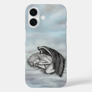 A sleeping Angel on the heavens clouds iPhone 16 Case
