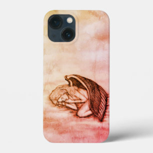 A sleeping Angel on the heavens clouds iPhone 13 Mini Case