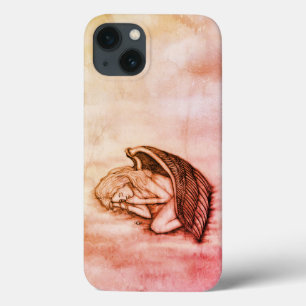 A sleeping Angel on the heavens clouds iPhone 13 Case