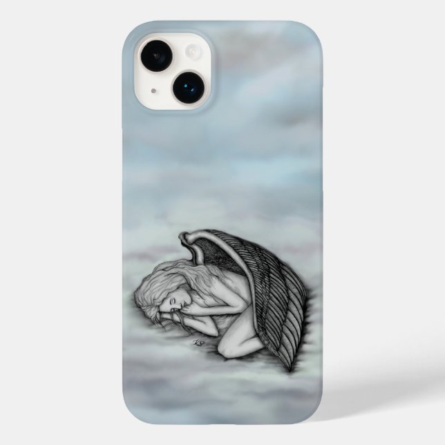 A sleeping Angel on the heavens clouds Case-Mate iPhone Case (Back)