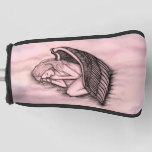A sleeping Angel on the heavens clouds Golf Head Cover