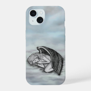 A sleeping Angel on the heavens clouds iPhone 15 Case