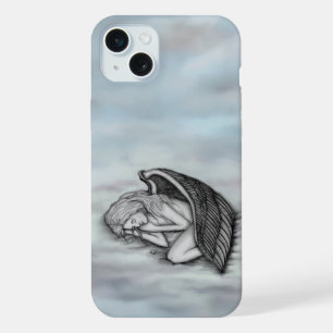 A sleeping Angel on the heavens clouds iPhone 15 Plus Case