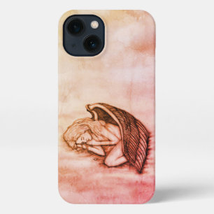 A sleeping Angel on the heavens clouds iPhone 13 Case