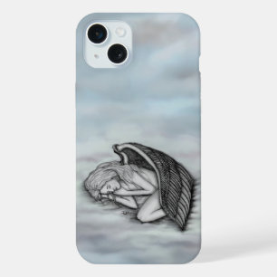 A sleeping Angel on the heavens clouds iPhone 15 Plus Case