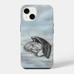 A sleeping Angel on the heavens clouds iPhone 14 Case