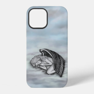 A sleeping Angel on the heavens clouds iPhone 12 Case