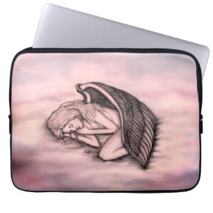 A sleeping Angel on the heavens clouds Laptop Sleeve