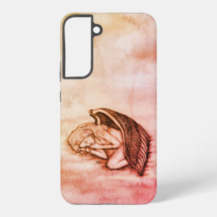 A sleeping Angel on the heavens clouds Samsung Galaxy Case