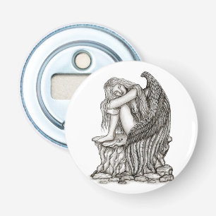 A sleeping Angel on the Stone Bottle Opener