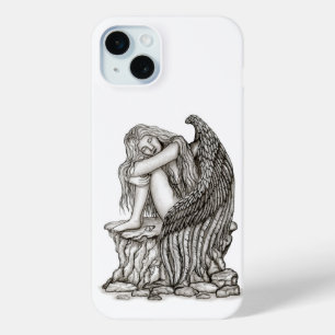 A sleeping Angel on the Stone iPhone 15 Mini Case