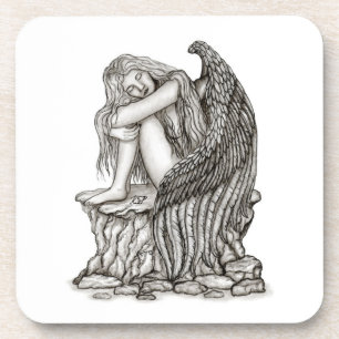A sleeping Angel on the Stone Coaster
