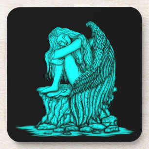 A sleeping Angel on the Stone Coaster
