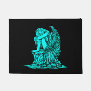 A sleeping Angel on the Stone Doormat