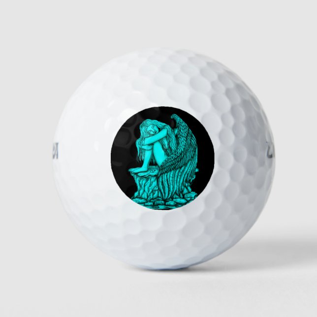 A sleeping Angel on the Stone Golf Balls (Front)