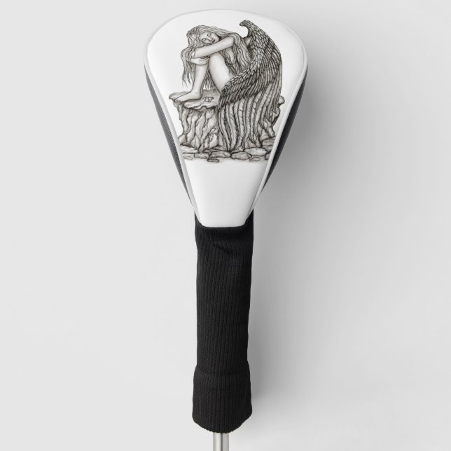 A sleeping Angel on the Stone Golf Head Cover (Front)