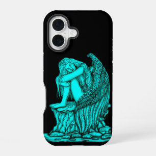 A sleeping Angel on the Stone iPhone 16 Case