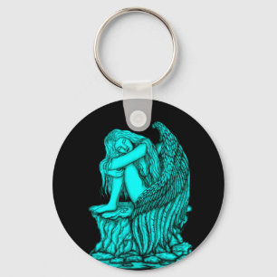 A sleeping Angel on the Stone Key Ring