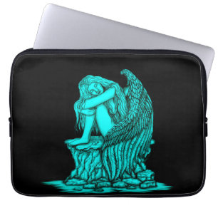 A sleeping Angel on the Stone Laptop Sleeve