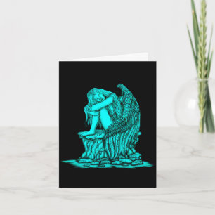 A sleeping Angel on the Stone Note Card