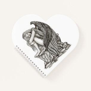 A sleeping Angel on the Stone Notebook